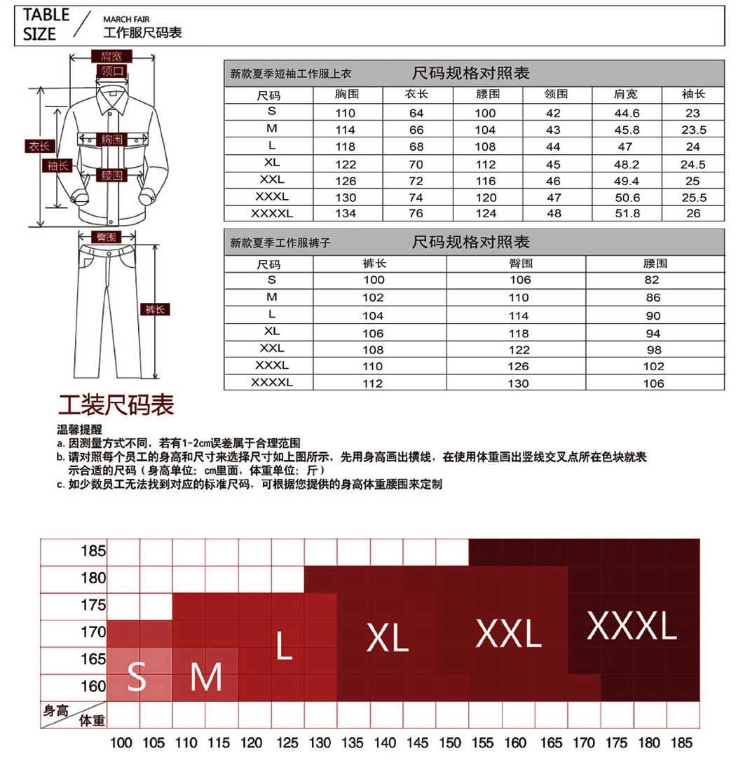 中灰拼银白短袖工作服AD09-4(图3)